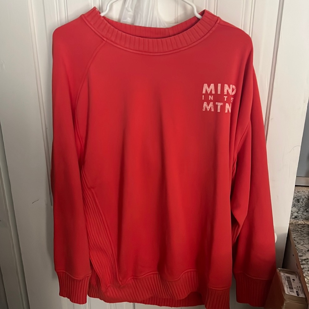 Aerie “mind in the mtns” oversized crew hoodie